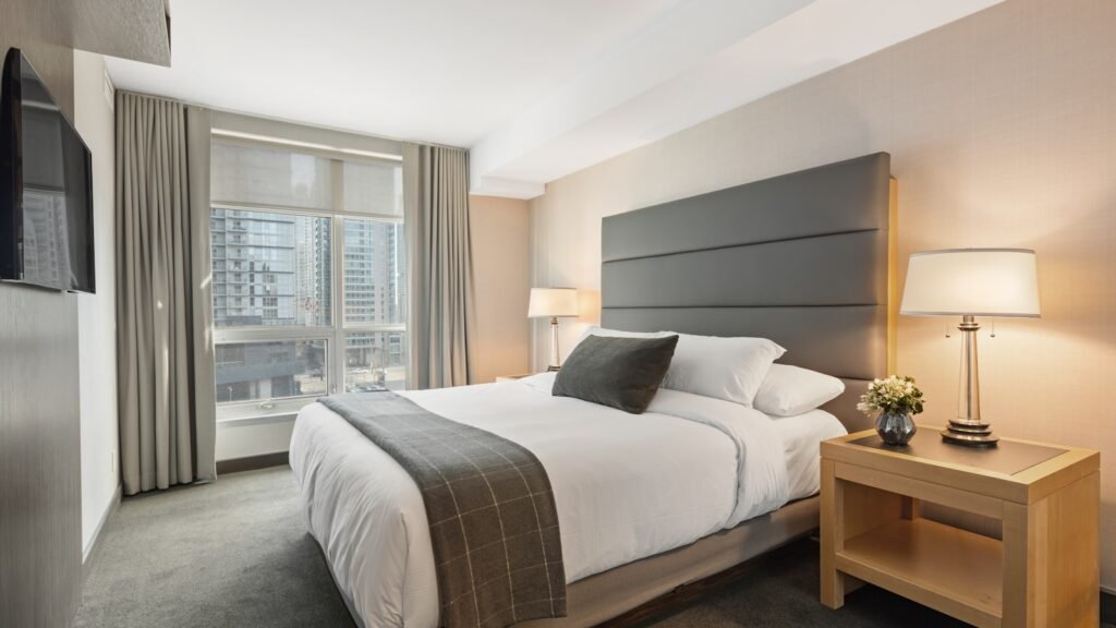 Modern minimalist bedroom with quality affordable mattress